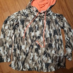 Cold Shoulder Camo Hoodie